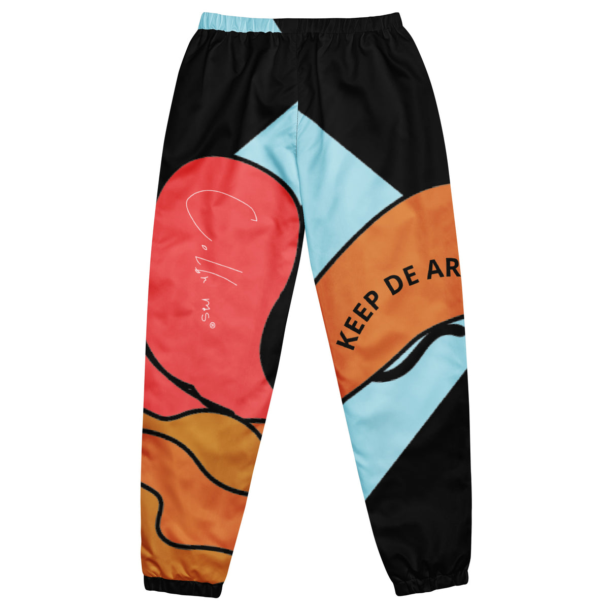 SIGNATURE OFF-BLACK track pants