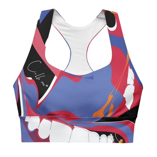 BlackLongline sports bra