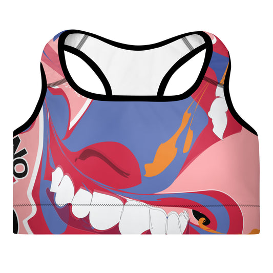 Pink no more than bliss Padded Sports Bra